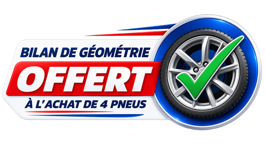 Bilan de géométrie offert dès quatre pneus
